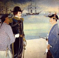 Commodore Perry in Japan - The picture from BlackShipsFestival.com